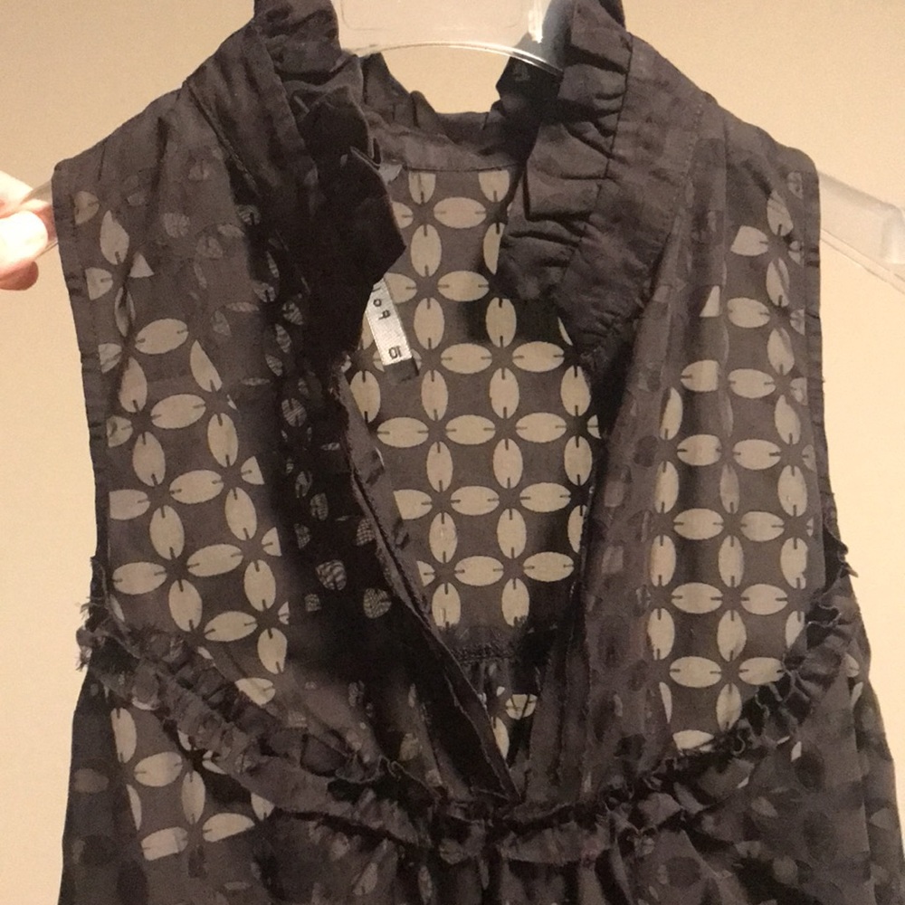 Poleci Black Semi-Transparent Babydoll Dress